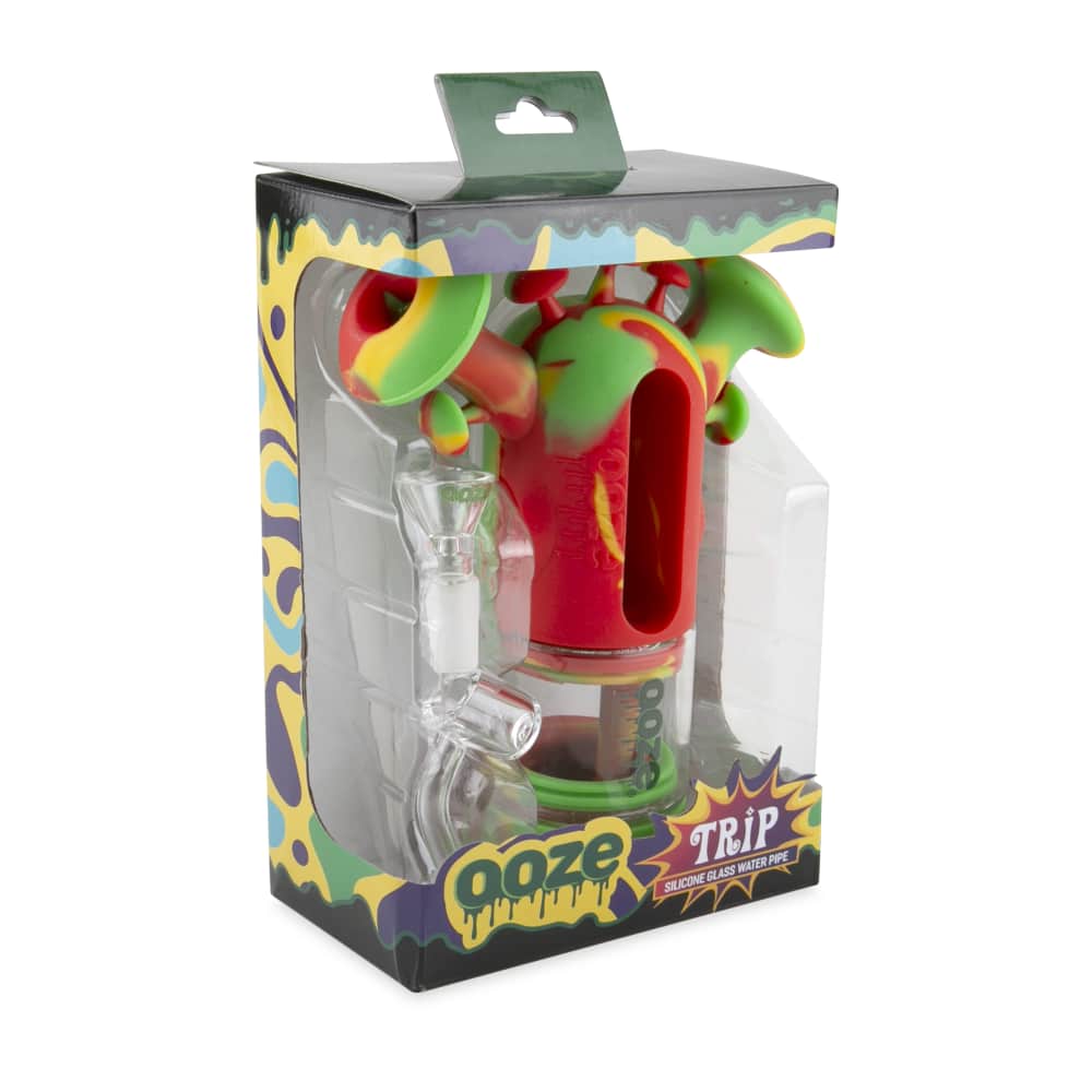 Ooze Trip Pipe Silicone Bubbler - Discreet Smoker
