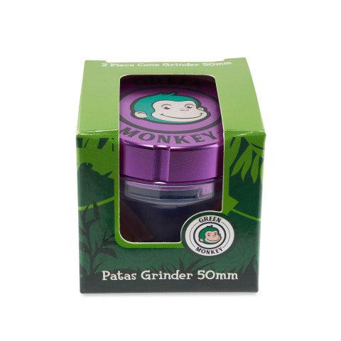 Green Monkey Grinder - Patas 2pc - 50mm - Discreet Smoker