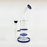 Dual Honeycomb Disk Perc Rig - Discreet Smoker