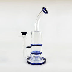 Dual Honeycomb Disk Perc Rig - Discreet Smoker
