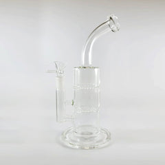 Dual Honeycomb Disk Perc Rig - Discreet Smoker