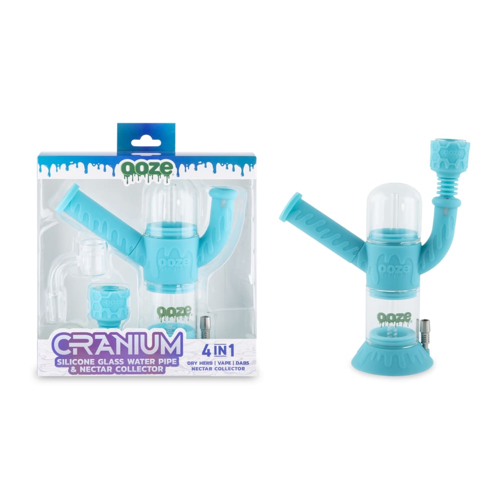 Ooze Cranium Silicone 4-in-1 Hybrid Water Pipe - Discreet Smoker