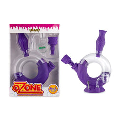 Ooze Ozone Silicone Water Pipe and Dab Straw - Discreet Smoker