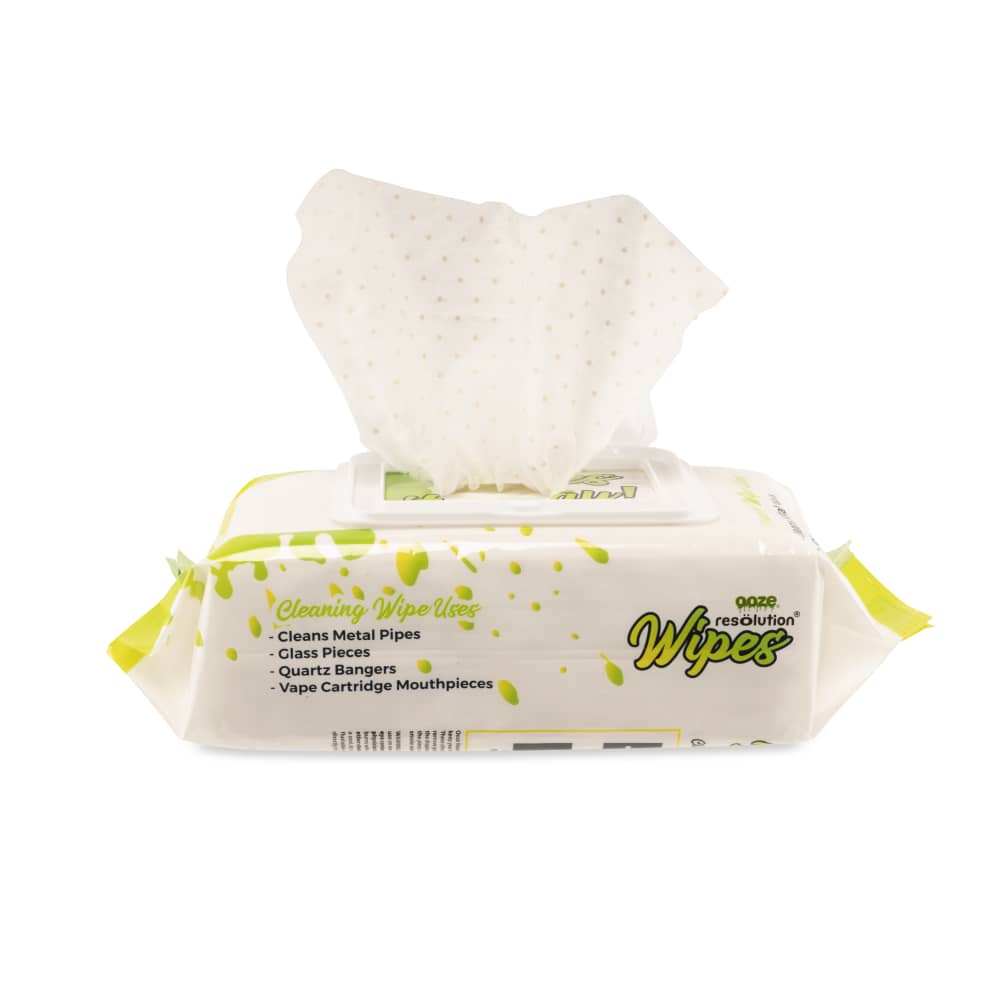 Ooze Resolution Glass Cleaning Res Wipes - 100ct - Discreet Smoker