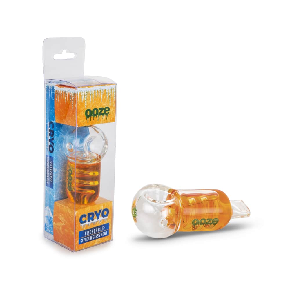 Ooze Cryo Freezable Glycerin Glass Bowl - Discreet Smoker