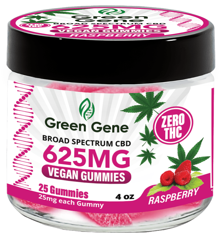 Green Genie CBD Vegan Pectin Infused Gummies w/ B12 Vitamins (625MG - 2500MG) - Discreet Smoker