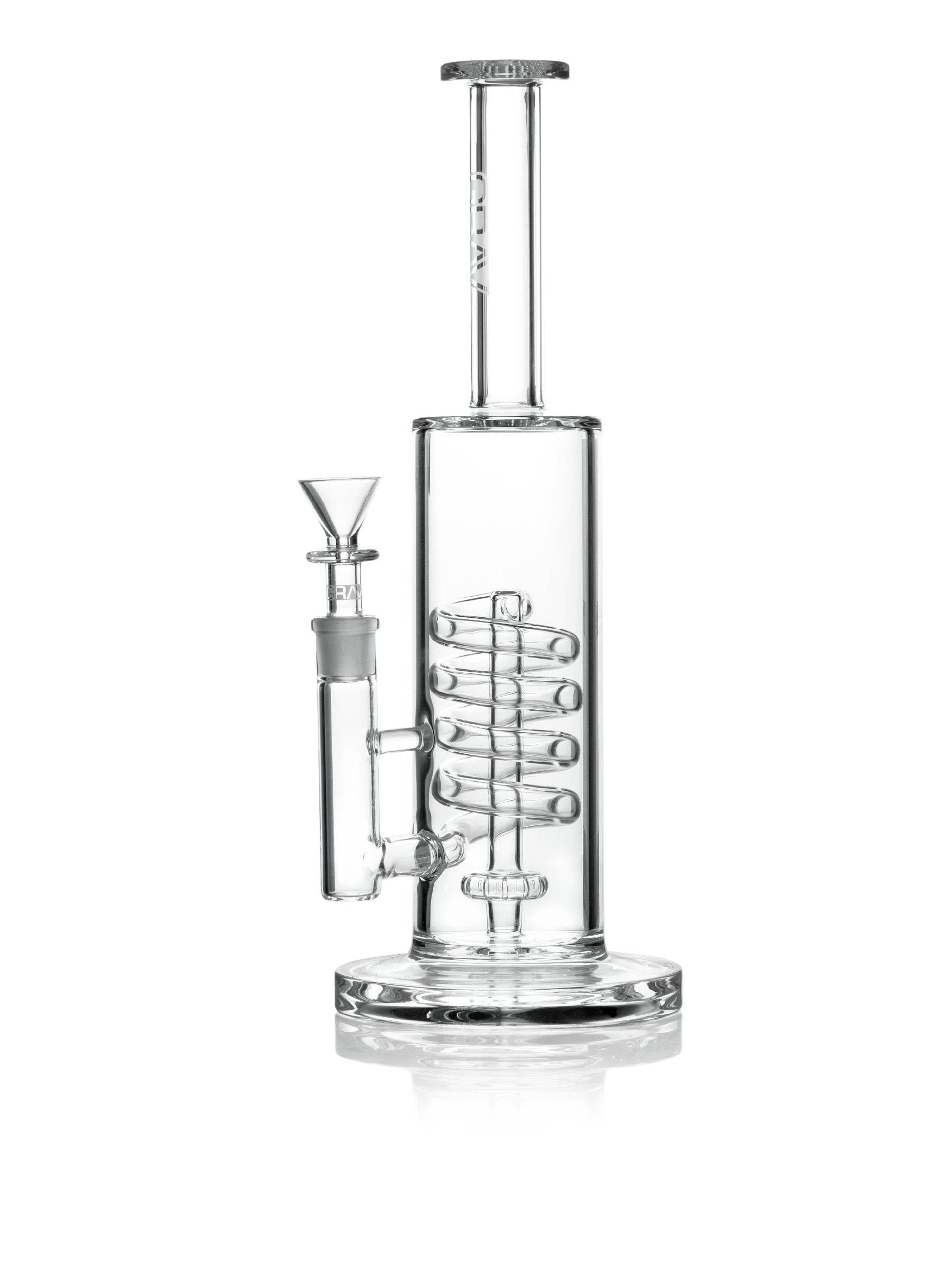 GRAV® Clear Coil Showerhead Water Pipe - Discreet Smoker