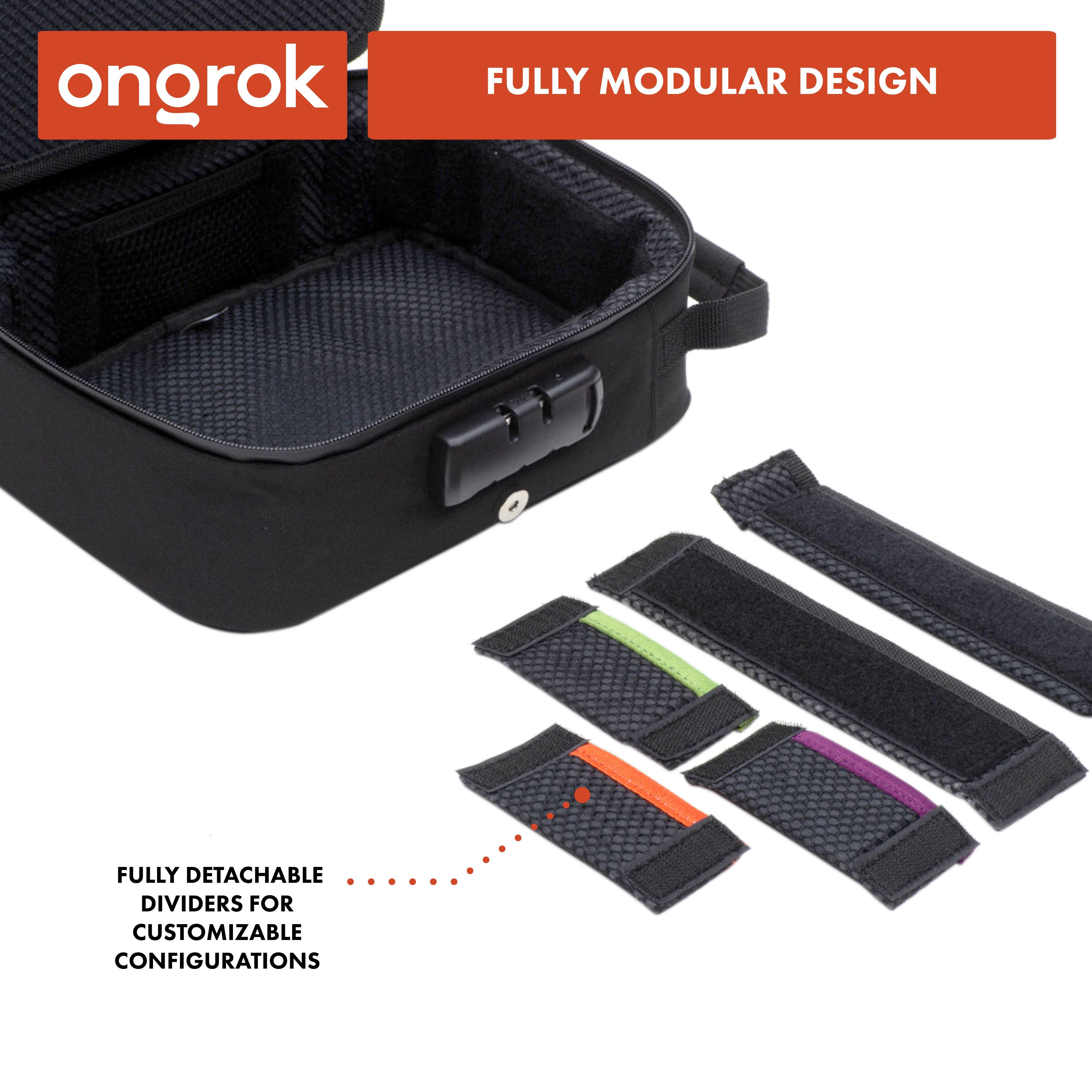 Ongrok Large Carbon-Lined Case with Combo Lock - Discreet Smoker