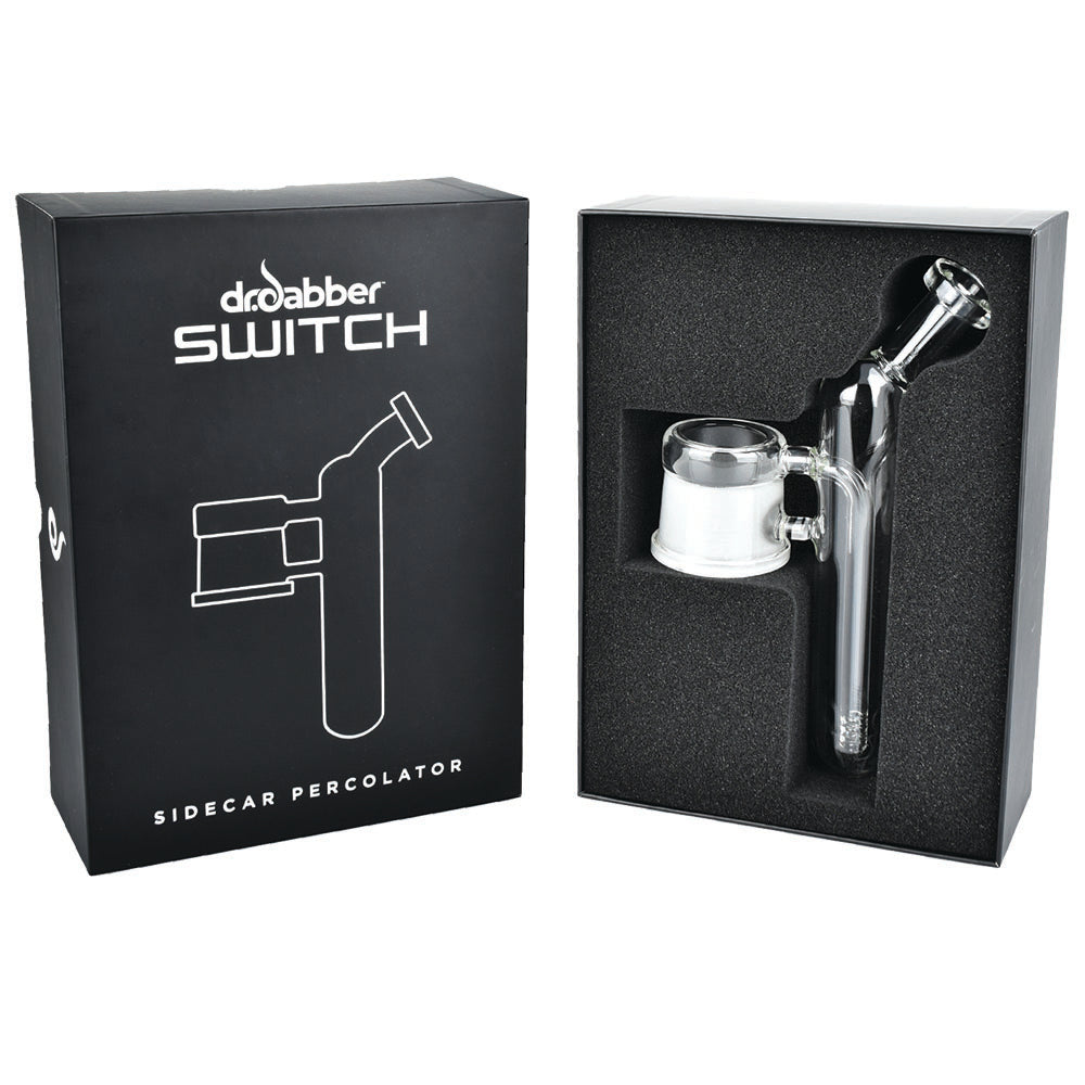 Dr. Dabber Switch Glass Sidecar Percolator Attachment - 9" - Discreet Smoker
