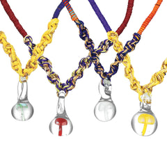 Glass Pendant on Hemp Necklace - Designs Vary - Discreet Smoker
