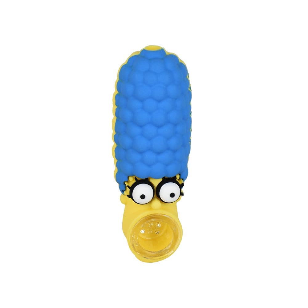 Marge Simpson Hair Lady Silicone Hand Pipe - 3.5" - Discreet Smoker