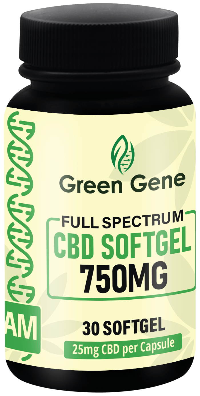 CBD Soft Gel Capsules - Full Spectrum Vitamins 750MG - Discreet Smoker