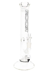 ROOR Tech 14″ Straight Tube Bong with Showerhead Perc – 5 mm Clear - Discreet Smoker