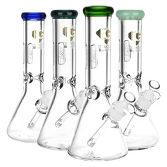 Diamond Glass American Made Beaker Bong - 11.75" / 14mm F - Discreet Smoker