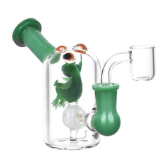 Fun Guy Frog Mini Dab Rig - 4.25" / 14mm F - Discreet Smoker