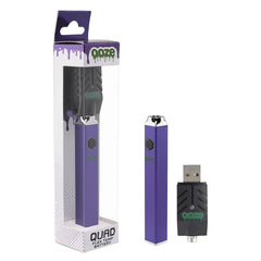 Ooze Quad Flex Temp Square Vape Pen 510 Battery - Discreet Smoker
