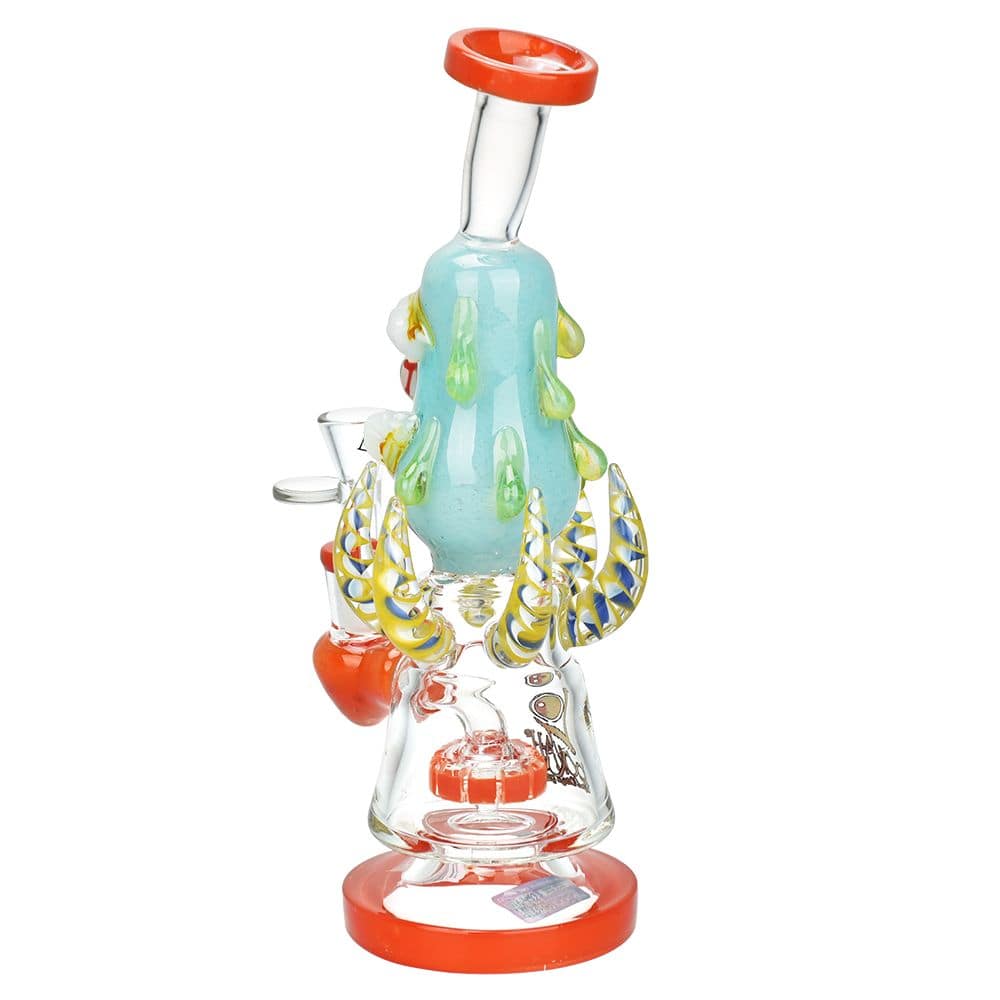 Lookah Glass Evil Eye Water Pipe - 9.75" / 14mm F - Discreet Smoker