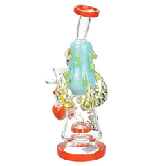 Lookah Glass Evil Eye Water Pipe - 9.75" / 14mm F - Discreet Smoker