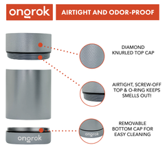 Ongrok Aluminum Metal Storage Jar - Discreet Smoker