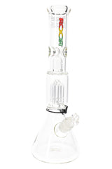 ROOR Tech 14″ Beaker Bong with Tree Perc – 5 mm Thick - Discreet Smoker