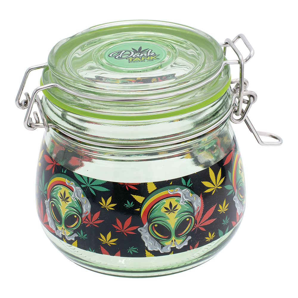 Fujima Dank Tank Stoned Alien Glass Jar - 500ml - Discreet Smoker