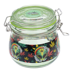 Fujima Dank Tank Stoned Alien Glass Jar - 500ml - Discreet Smoker
