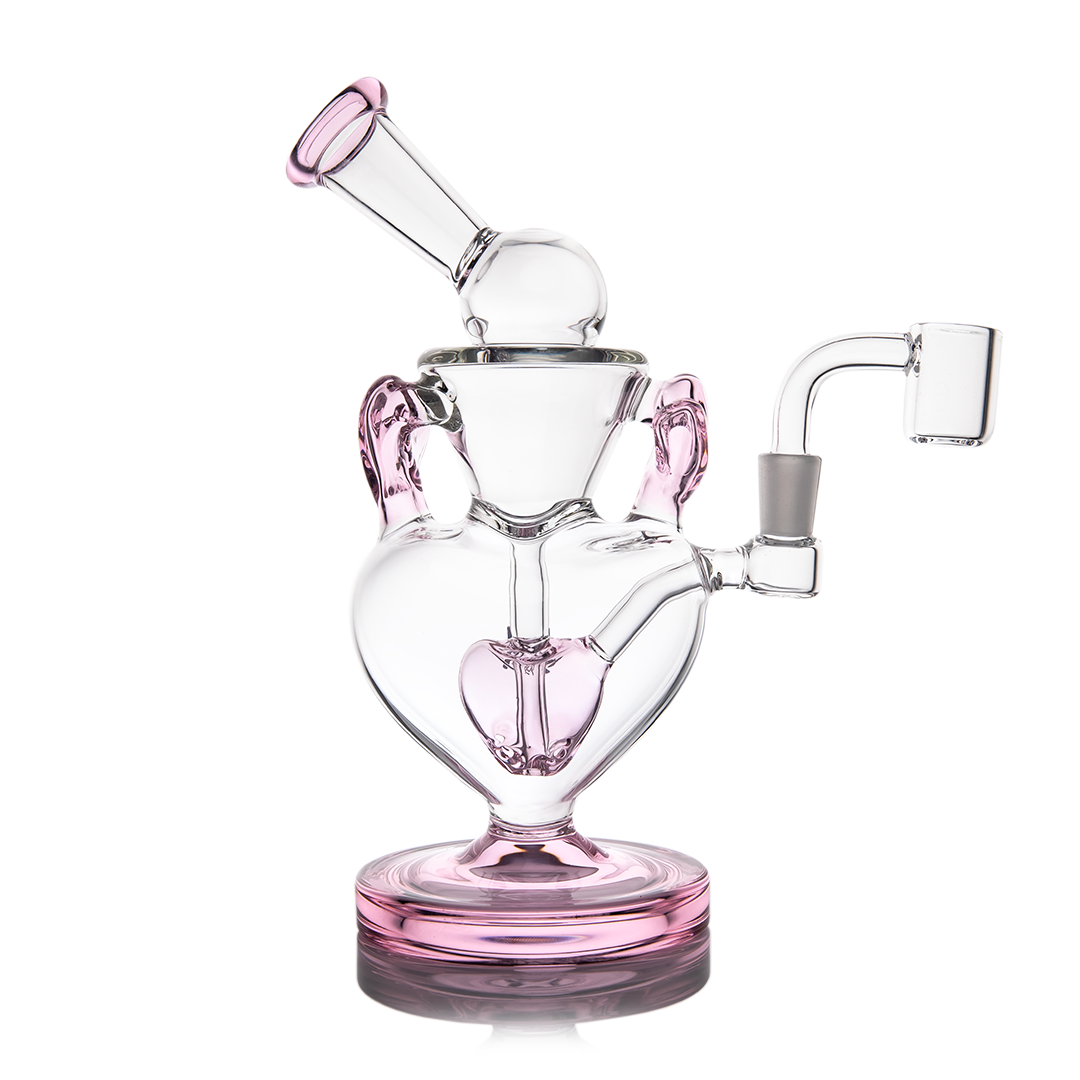MJ Arsenal Melting Hearts Mini Dab Rig Valentine's Day - Discreet Smoker