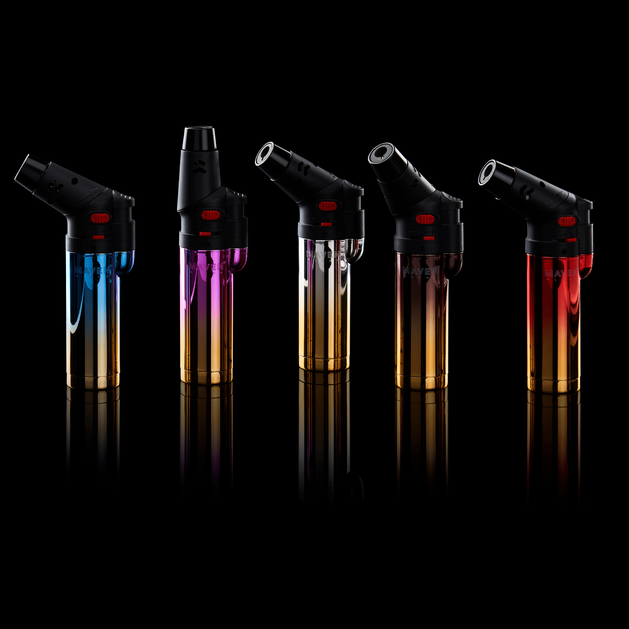 Maven Alpha Chrome Collection - 5 Pack - Discreet Smoker