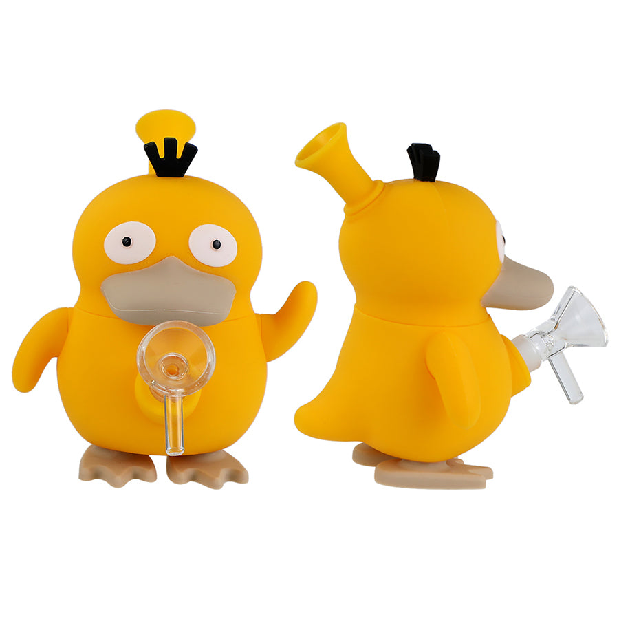 Silicone Psychedelic Duck Water Pipe - Discreet Smoker
