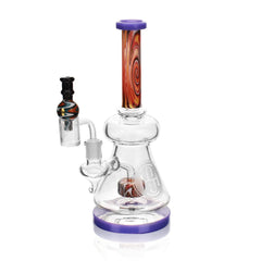 High Society - Pegasi Premium Wig Wag Hybrid Pipe (Purple) - Discreet Smoker