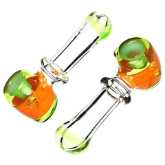 Blooming Slime Barrel Hammer Glass Hand Pipe - 4.75" - Discreet Smoker