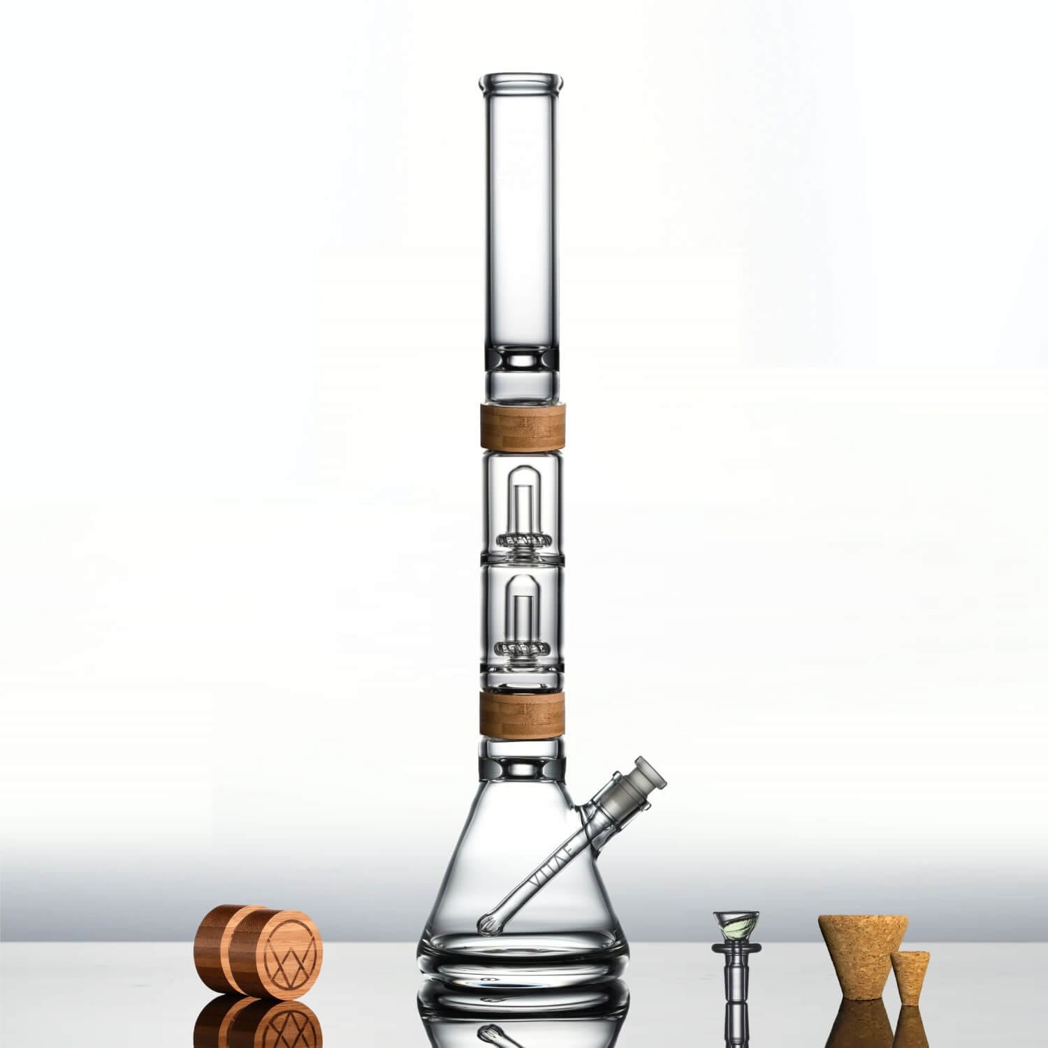 22" Alpha + Dual UFO Perc Bong - Discreet Smoker