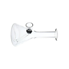 Mini, But Mighty Beaker Glass Water Pipe - 4.75" / Clear - Discreet Smoker