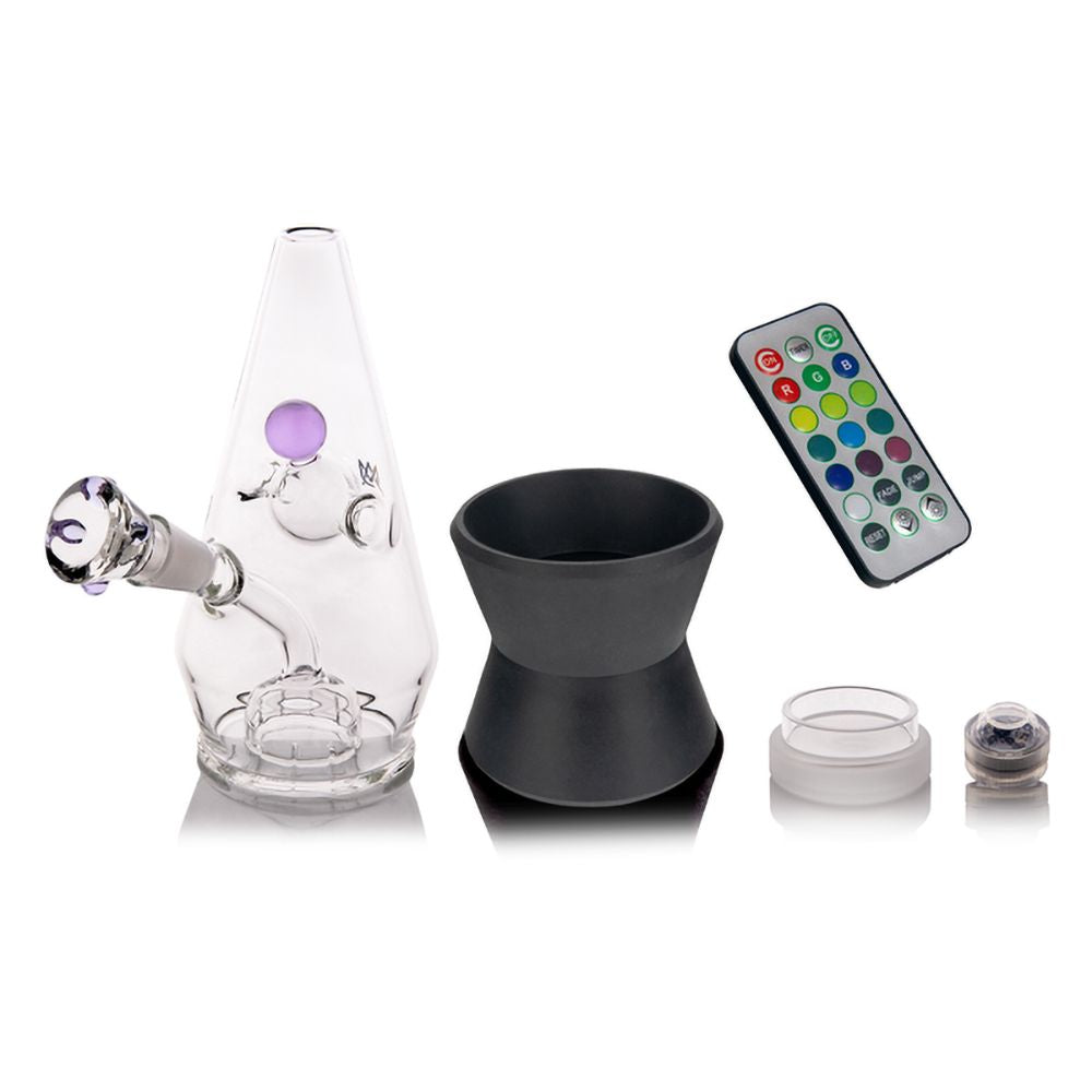 MJ Arsenal Hippie Hitter Glass Water Pipe - 8.75" / 14mm F / LE - Discreet Smoker