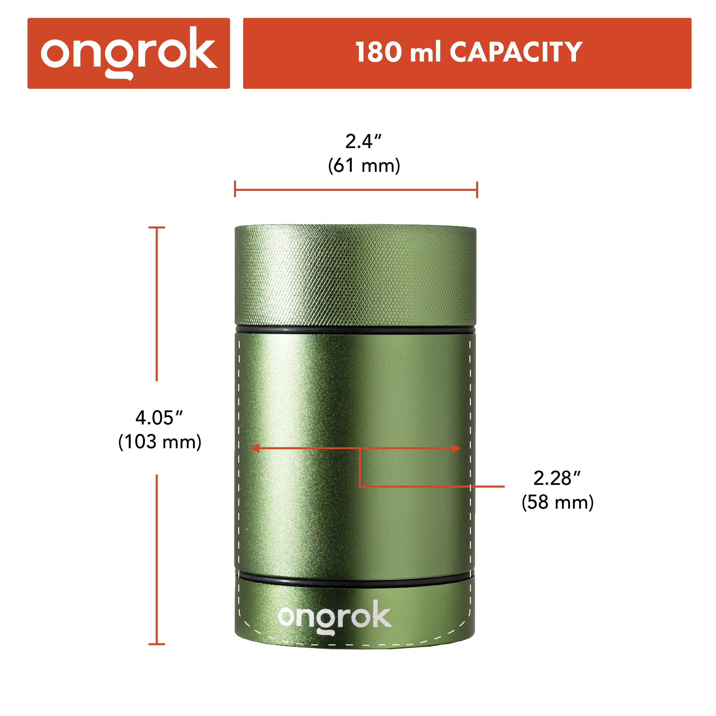 Ongrok Aluminum Metal Storage Jar - Discreet Smoker