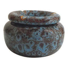 Fujima Moroccan Ceramic Ashtray - Reactive Blue / 5" - Discreet Smoker