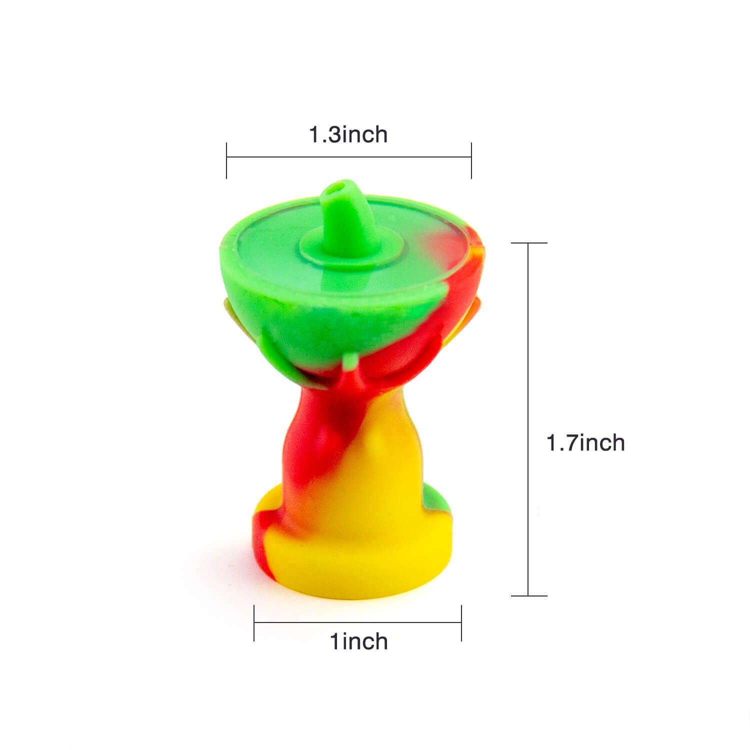 Silicone Carb Cap With Glass Bowl Screen - Discreet Smoker