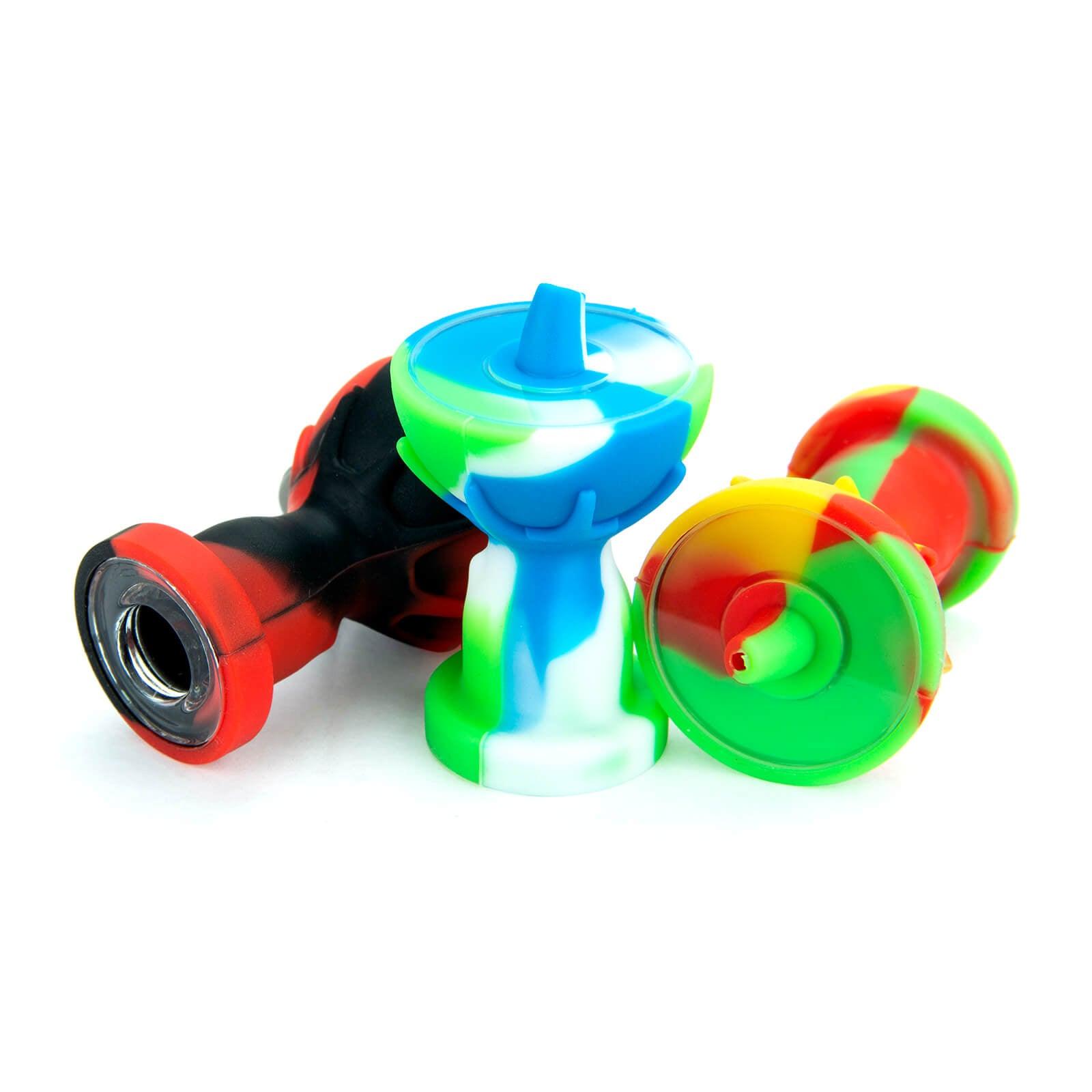 Silicone Carb Cap With Glass Bowl Screen - Discreet Smoker