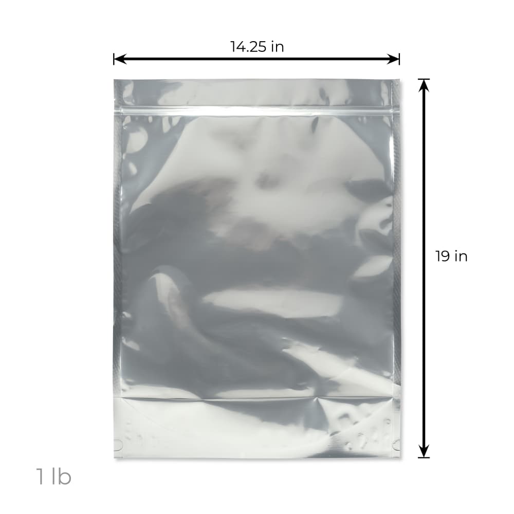 Loud Lock 1 Pound Mylar Smell Proof Vacuum Seal Bags – 100ct - Discreet Smoker
