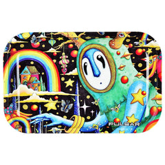 Pulsar Metal Rolling Tray - The World Was Mad / 11"x7" - Discreet Smoker