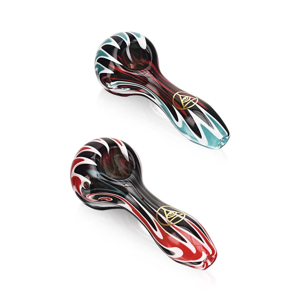 Ritual Smoke - Fire & Ice Wig Wag Spoons - Blue Fire Wig Wag - Single - Discreet Smoker