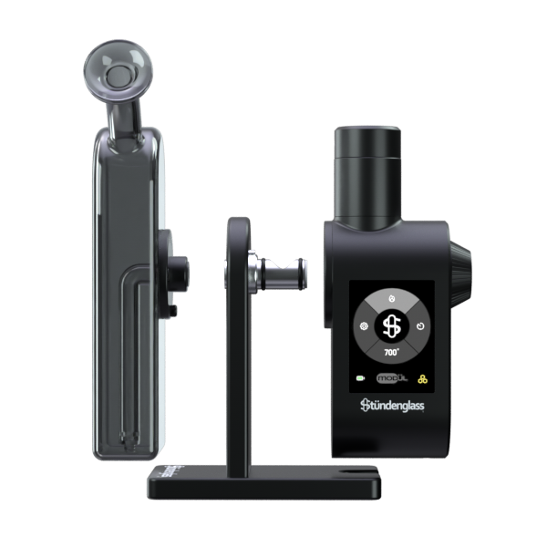 Stündenglass Modül + Dok Deluxe Travel Set - Gray Glass - Discreet Smoker