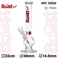Boost | 12.5" Bouncer Glass Water Pipe - Discreet Smoker