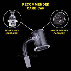 HONEY MUG QUARTZ BANGER - 90° DEGREE | YL - Discreet Smoker