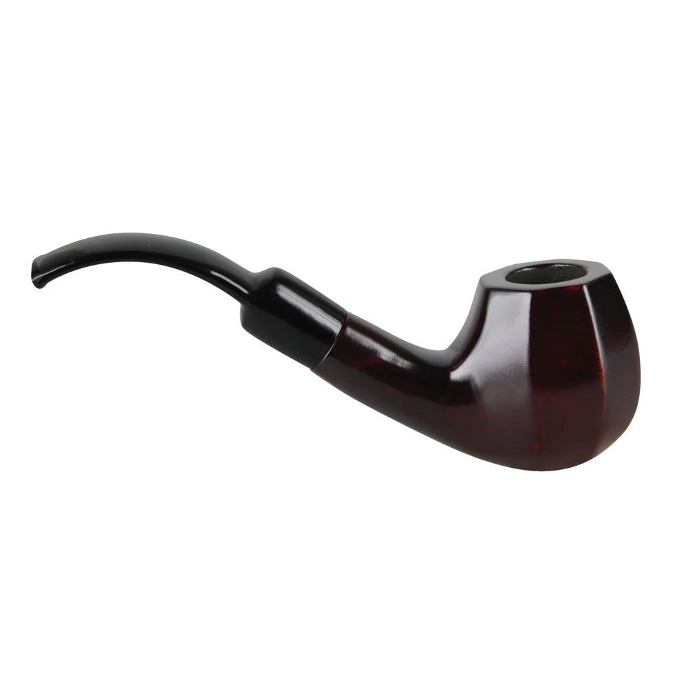 Pulsar Shire Pipes Bent Octagon Brandy Cherry Wood - 5.5"