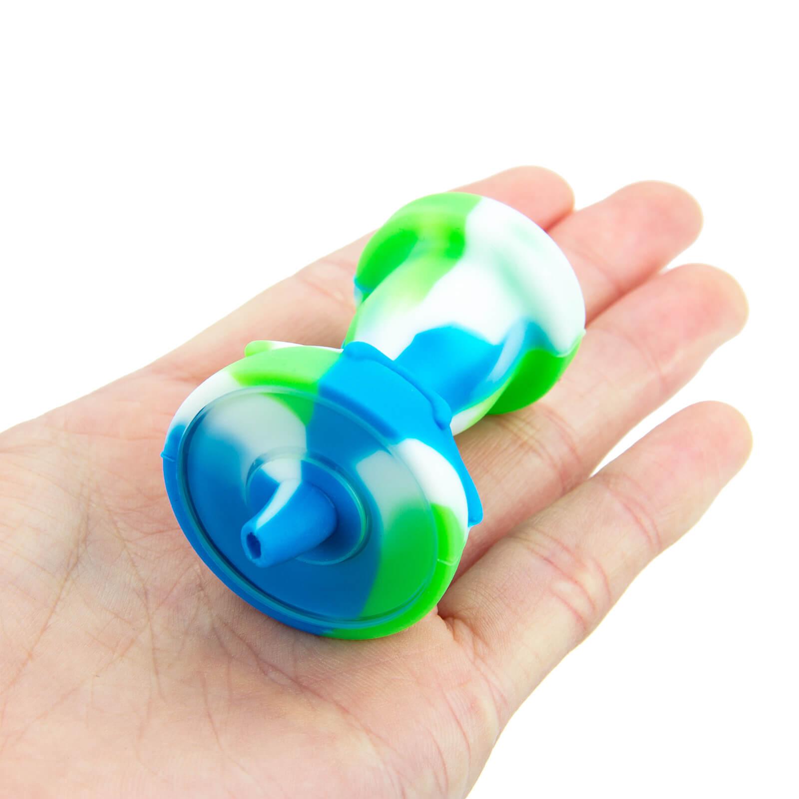 Silicone Carb Cap With Glass Bowl Screen - Discreet Smoker