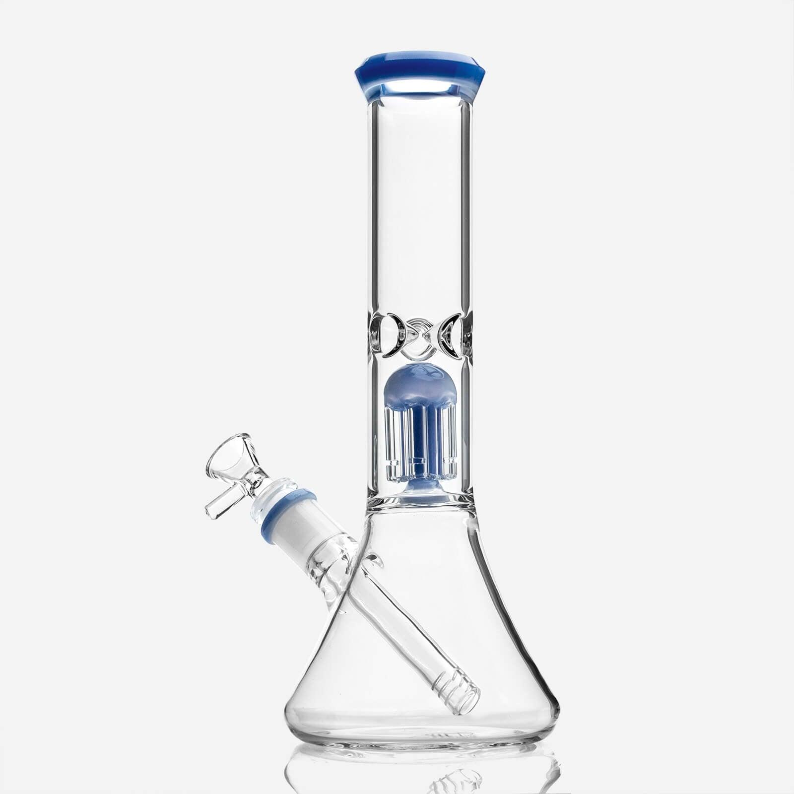 11-inch Glass Beaker Bong with Tree Perc - Discreet Smoker
