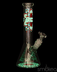 Cheech & Chong 10" Mandala Glow-in-the-Dark Bong - Discreet Smoker