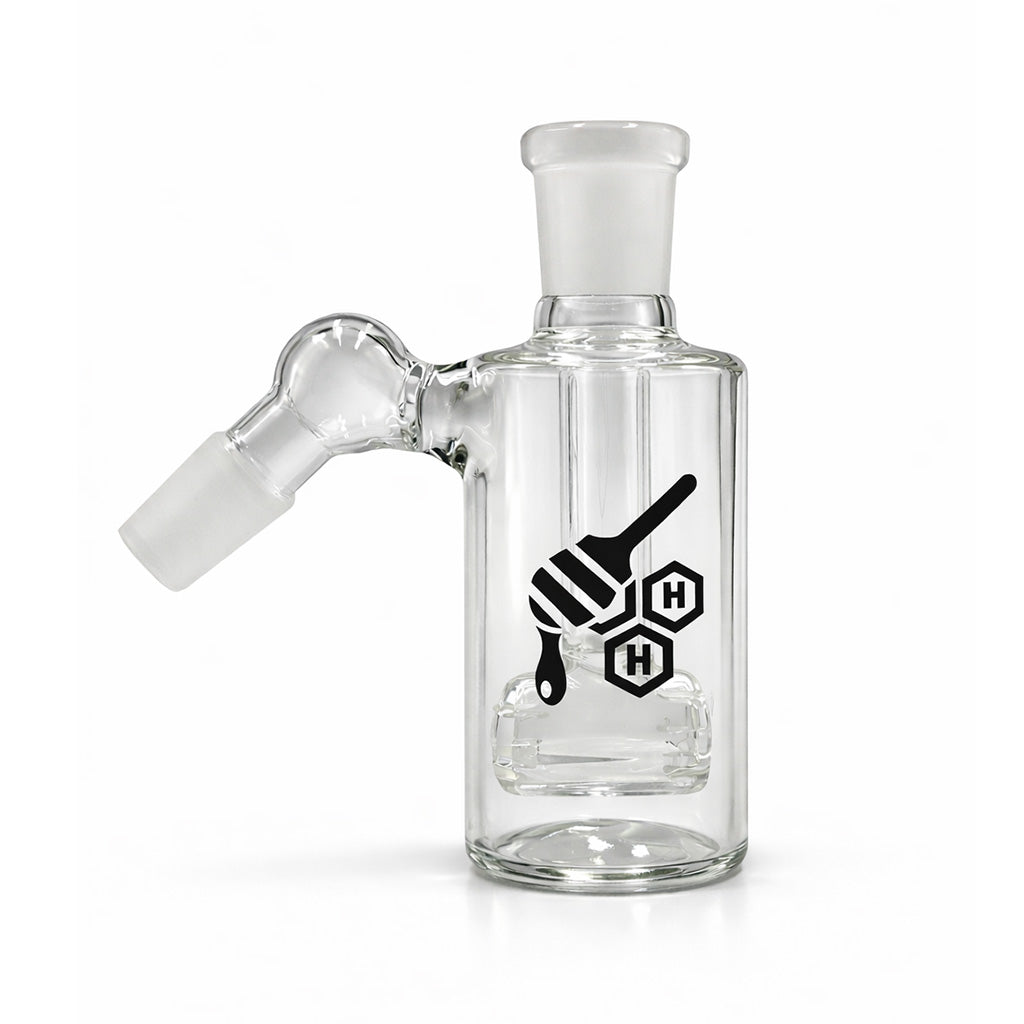 HONEYBEE HERB BARREL PERC ASH CATCHER - Discreet Smoker