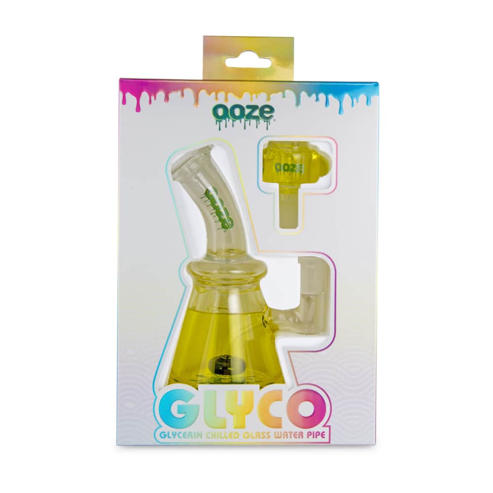 Ooze Glyco Bong Glycerin Chilled Glass Water Pipe - Discreet Smoker